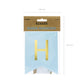 Banner Schriftzug "Happy Birthday" hellblau / gold GRL57-001J