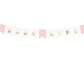 Banner Schriftzug "Baby Girl" ca. 15 x 175 cm (variabel verschiebbar)