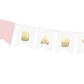 Banner Schriftzug "Baby Girl" ca. 15 x 175 cm (variabel verschiebbar)
