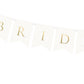 Banner Schriftzug "Bride Groom" gold