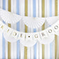 Banner Schriftzug "Bride Groom" gold