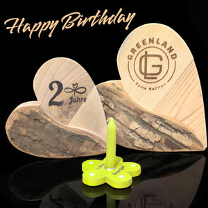 Geburtstagskerze 7 cm / 7 cm personalisiertes Geschenk