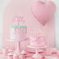 Geburtstagskerzen Happy Birthday für Kuchen in rosa