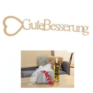 Geschenkanhänger aus Filz | Gute Besserung