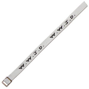 Gewebtes Armband WWJD - weiß