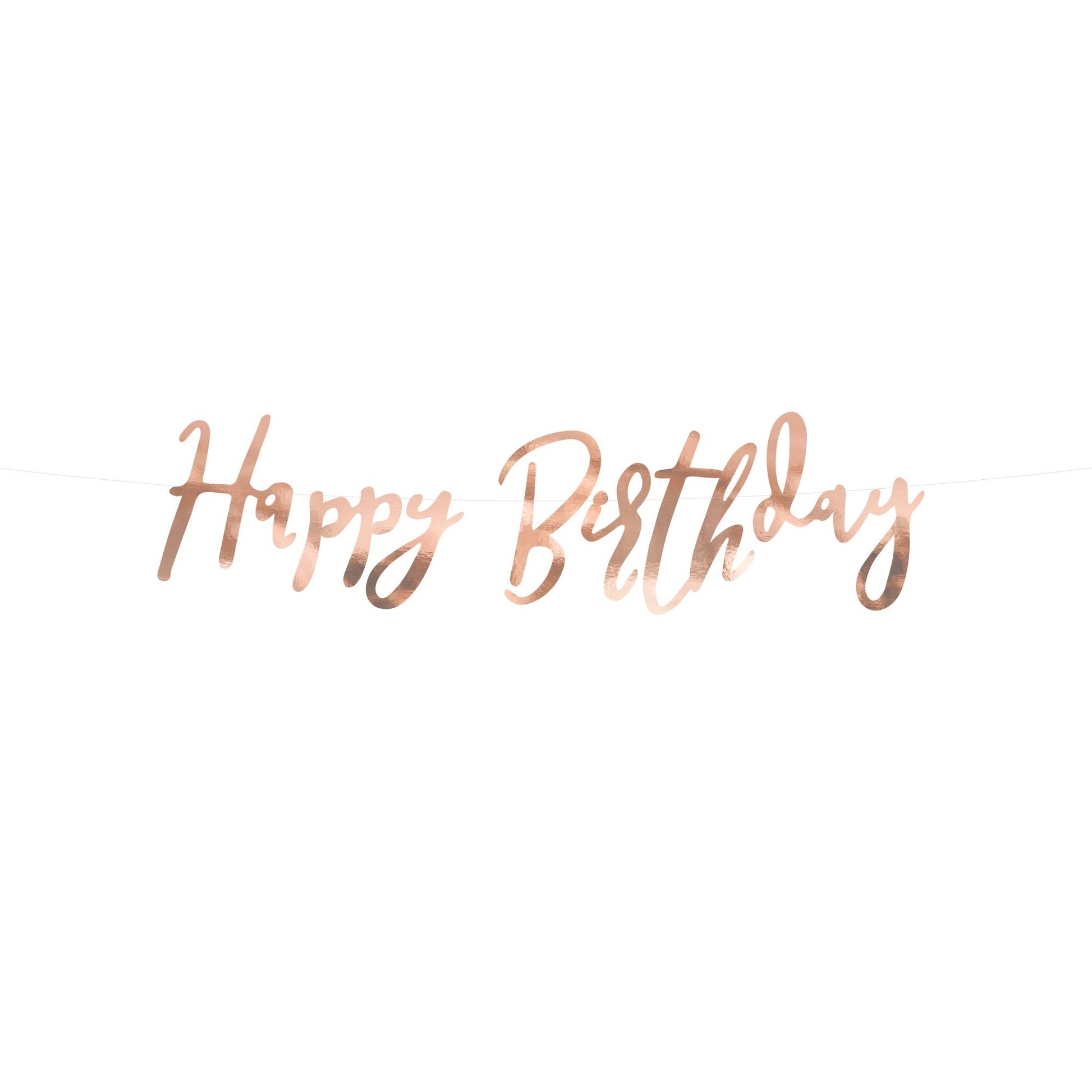 Girlande/ Banner "Happy Birthday" roségold