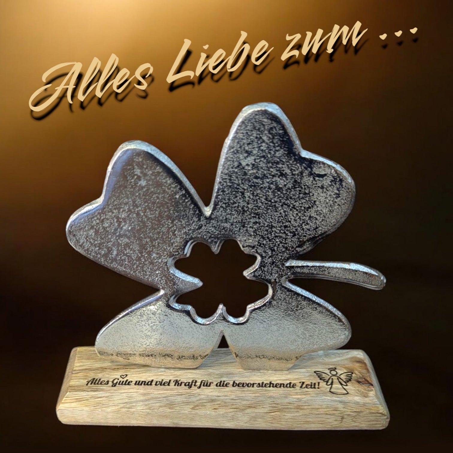 Deko Glücksbringer Kleeblatt 15cm
