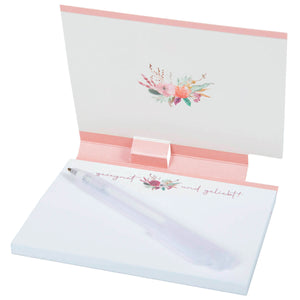 Haftnotizblock mit Stift "Du bist ein Gedanke Gottes... Psalm 139"