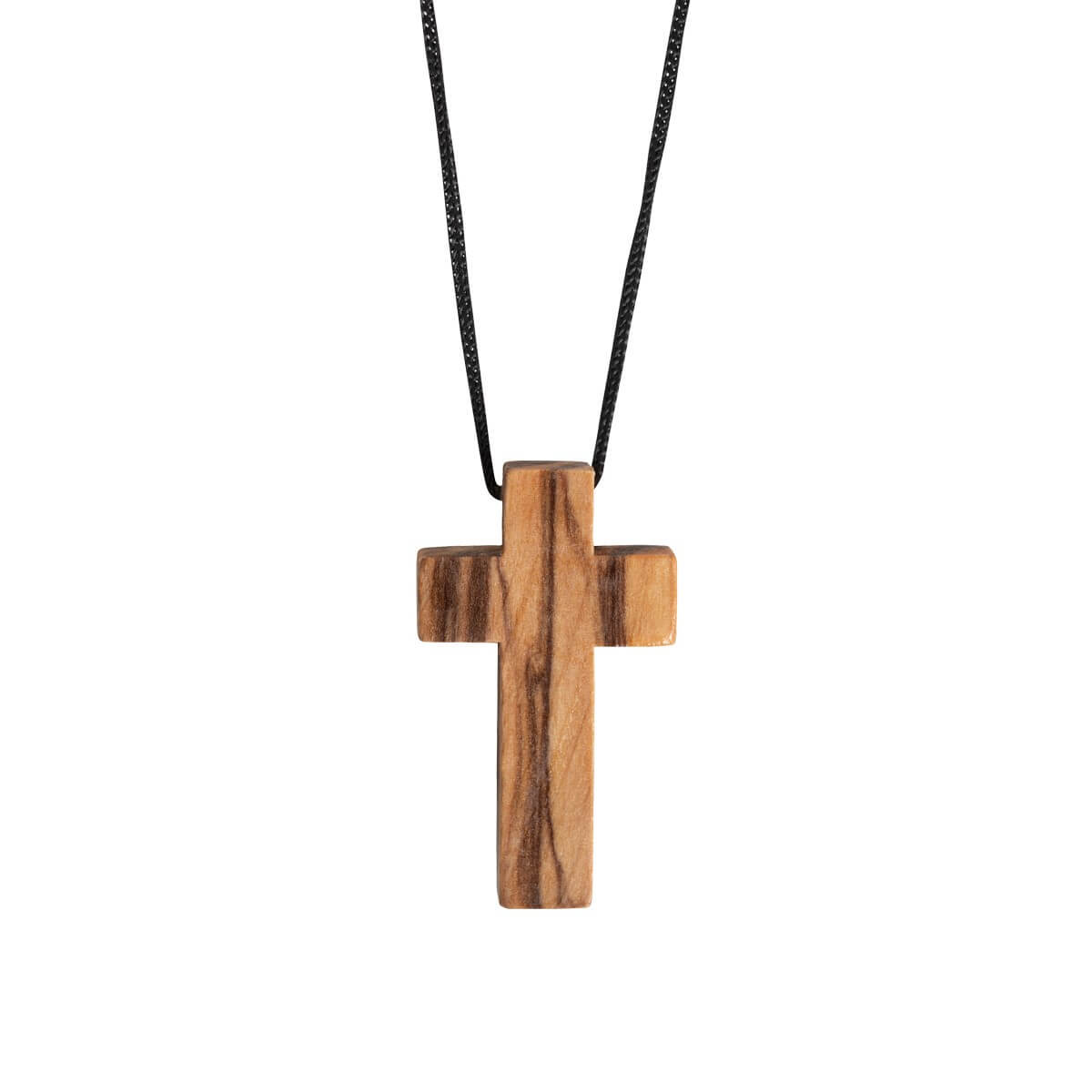 Halskette Kreuz aus Olivenholz