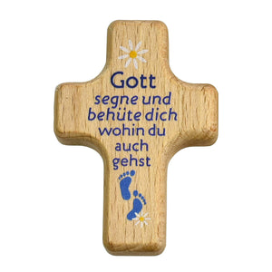 Handkreuz  4x6 cm mit Gravur auf der Rückseite