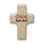 Handschmeichler Handkreuz "Jesus liebt dich"