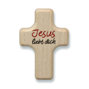 Handschmeichler Handkreuz "Jesus liebt dich"