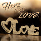 Schriftzug "Love" 33x15x3 cm personalisiertes Geschenk
