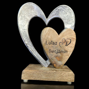 Herzen 16x21x6 cm personalisiertes Geschenk