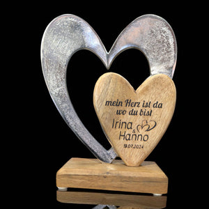 Herzen 16x21x6 cm personalisiertes Geschenk