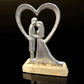 Hochzeitspaar Deko mit Herz personalisiertes Geschenk