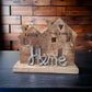 Holzhaus Schriftzug "Home" 24x21x7 cm personalisiertes Geschenk