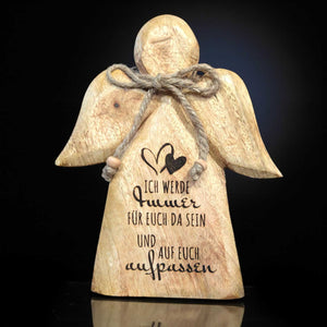 Holzengel 18x20x3 cm personalisiertes Geschenk