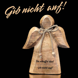 Holzengel 18x20x3 cm personalisiertes Geschenk