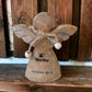 Holzengel mit Glitzer 17x20x3cm personalisiertes Geschenk