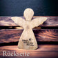 Holzengel mit Glitzer 17x20x3cm personalisiertes Geschenk