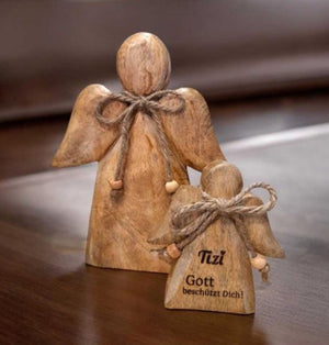 Holzengel klein 10cm aus Mangoholz