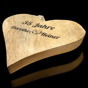 Holzherz 15x15 cm personalisierbares Geschenk
