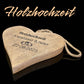 Holzherz 15x15 cm personalisierbares Geschenk