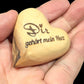 Holzherz aus Olivenholz 4x4x2 cm personalisiertes Geschenk