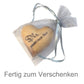Holzherz aus Olivenholz 4x4x2 cm personalisiertes Geschenk