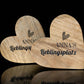 Holzherz zum Hinstellen 15x15x2 cm personalisiertes Geschenk