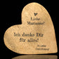 Holzherz zum Hinstellen 15x15x2 cm personalisiertes Geschenk