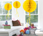 Honigwaben Ball 30cm Wabenball gelb