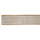 Juteband 5cm x 2m mit Spitze creme/natur