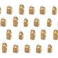 Adventskalender Set zum Basteln Häuschen in braun und gold inkl. Zahlen und Klammern zum Schließen KA1