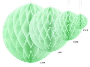 Wabenball aus Papier 10cm Pistazie