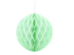 Wabenball aus Papier 20 cm pistazie