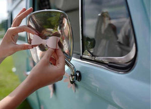 Deko-Schleifen aus Papier zum Selbstbasteln ca. 5,5 cm puderrosa