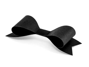 Deko-Schleifen aus Papier zum Selbstbasteln ca. 9,5 cm 6er schwarz