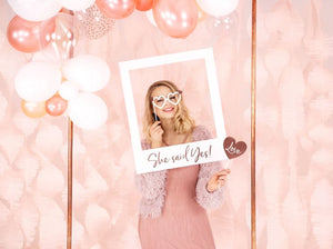 Foto-Requisiten Roségold | lustige hochzeitsfotos