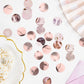 Metallic Konfetti Kreise 15g rose gold