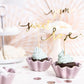 Cupcake-Deko 6 Stück goldmetallic