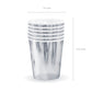 Papp-Becher 6 Stück 180ml silber