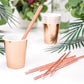 Pappbecher roségold glänzend 6er