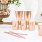Pappbecher roségold glänzend 6er