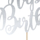 Tortendeko Cake Topper Happy Birthday silber