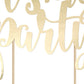 Tortendeko Cake Topper It´s my Party goldmetallic
