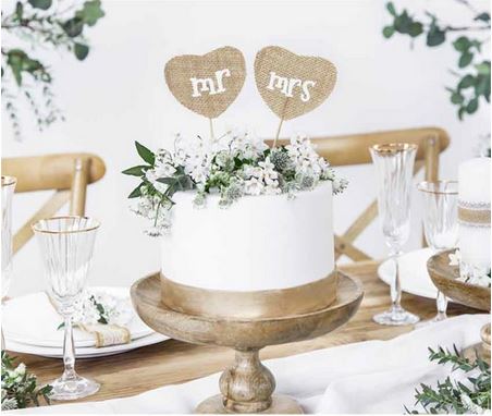 Hochzeits-Deko-Set Mr. & Mrs. – Organzasäckchen In Weiß, Schwarz-weiße Hochzeitsaccessoires
