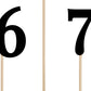 Tischnummern 1-10 schwarz