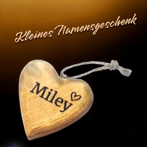 personalisiertes Holzherz 4cm